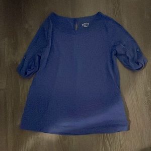 Land’s End Outfitters Blue Stretchy Blouse Size M